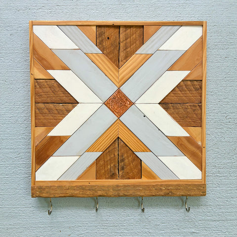 Stamped Copper Key Rack