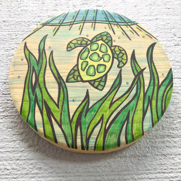 Sea Turtle Round (4'')