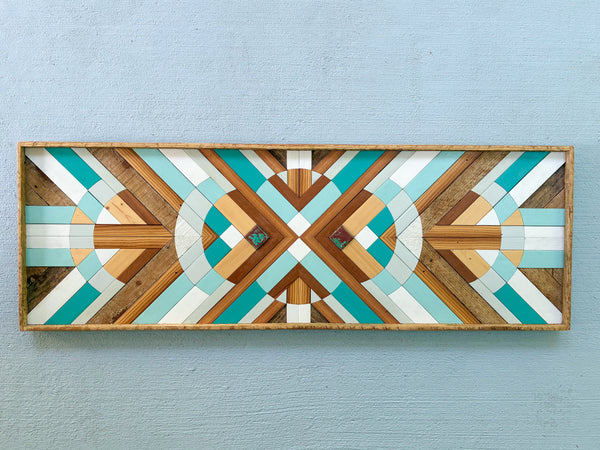 Turquoise Copper Geometric