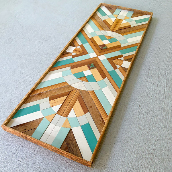 Turquoise Copper Geometric