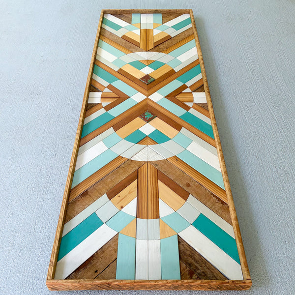 Turquoise Copper Geometric