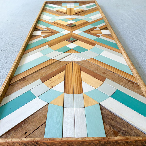 Turquoise Copper Geometric