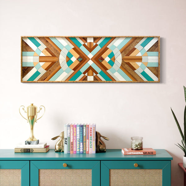 Turquoise Copper Geometric