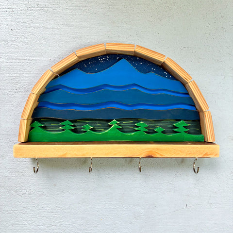 Arched Blue Ridge Mountain Key Rack