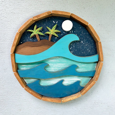 Mini Midnight Palm Round