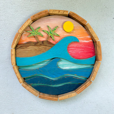 Mini Sunrise Palm Round