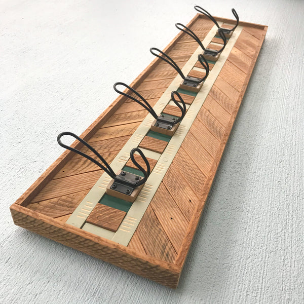 Sage Carved Coat Rack