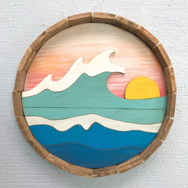 Sunrise Wave Round - Made to Order