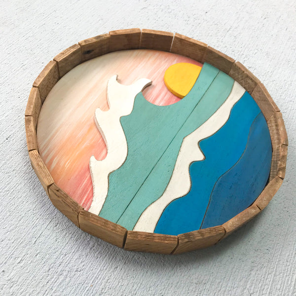 Sunrise Wave Round (Made to Order)